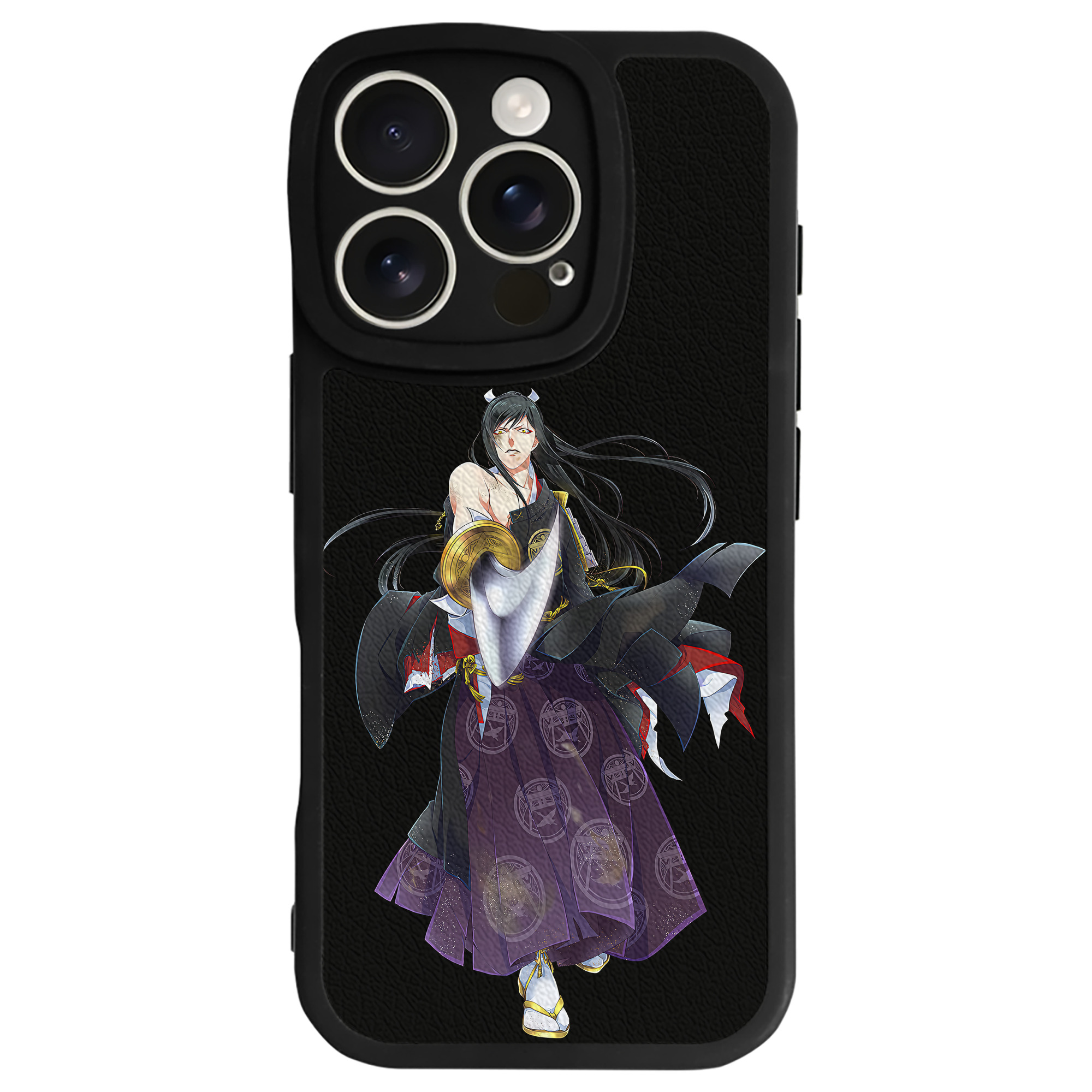 （画像用） 刀剣乱舞 Touken Ranbu 【iPhone 16シリーズ対応】シリコンスマホケース（レザー調） 材質：シリコン